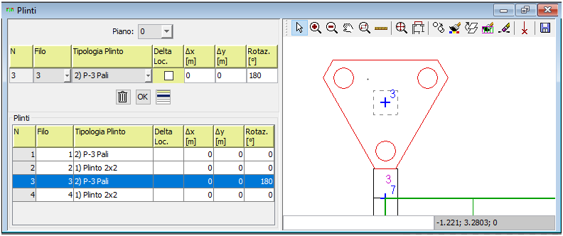 input pilastri